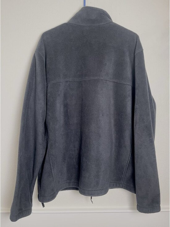 Columbia Men's XL Steens Mountain Full Zip Fleece Jacket Charcoal / Black - Picture 13 of 14